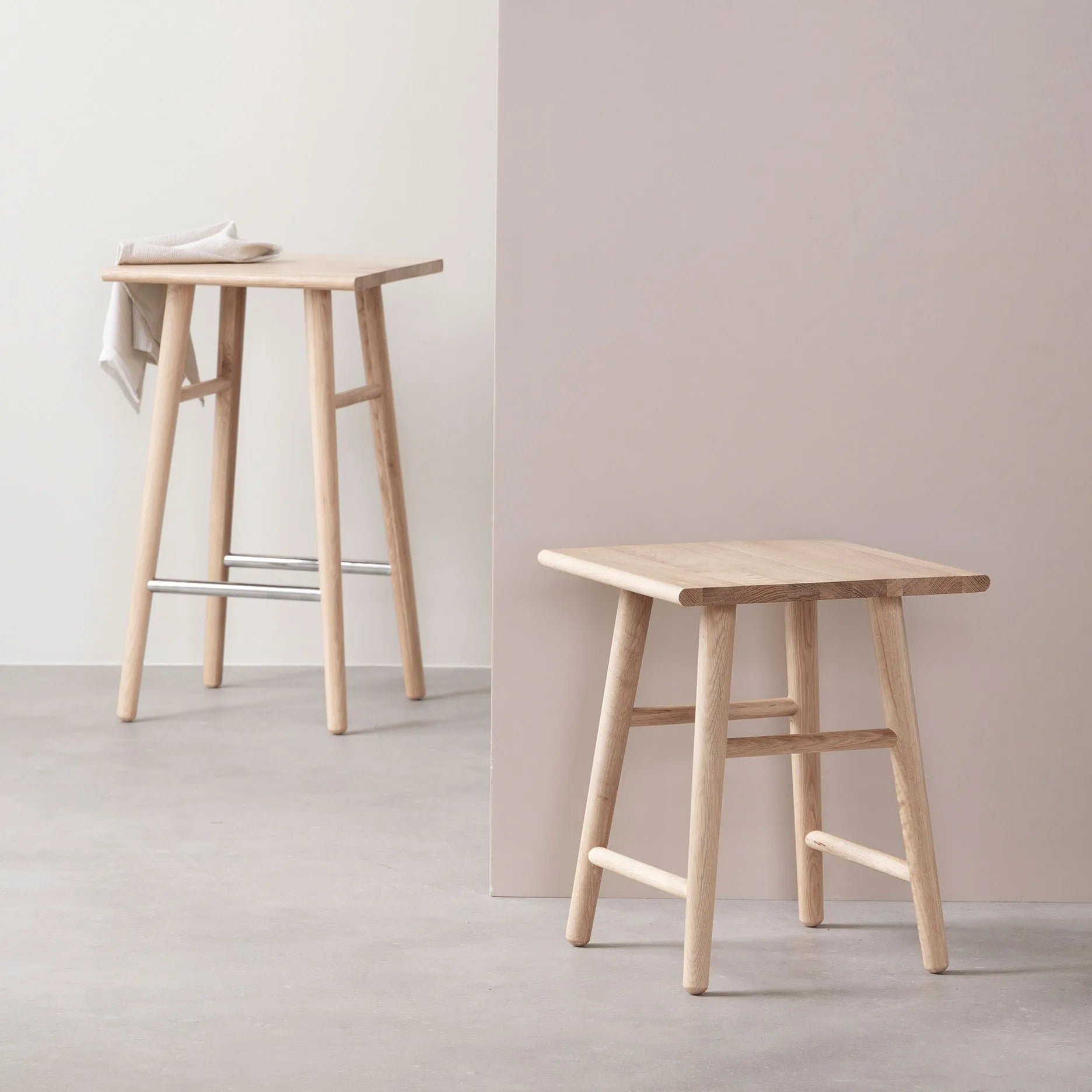 Wood II Küchenstuhl – weiß pigmentierte Eiche